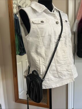 Aimee Kestenberg Black Leather Mini Crossbody Bag